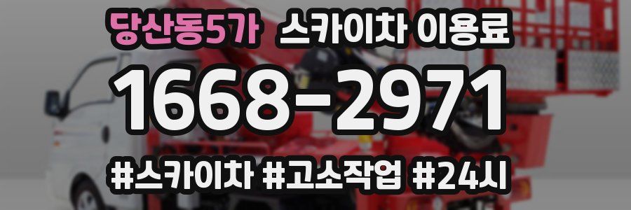 당산동5가 스카이차 이용료