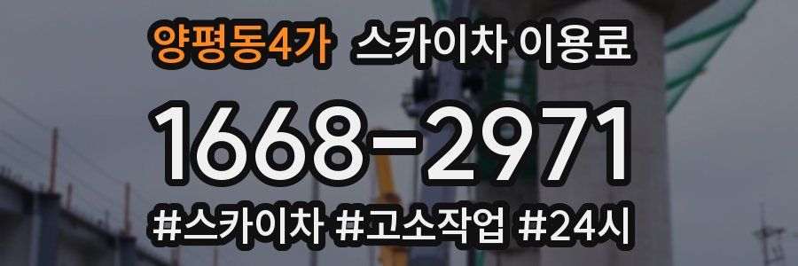 양평동4가 스카이차 이용료
