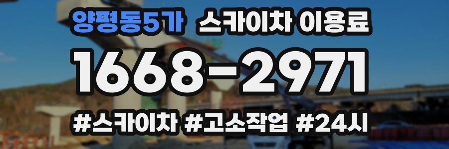 양평동5가 스카이차 이용료