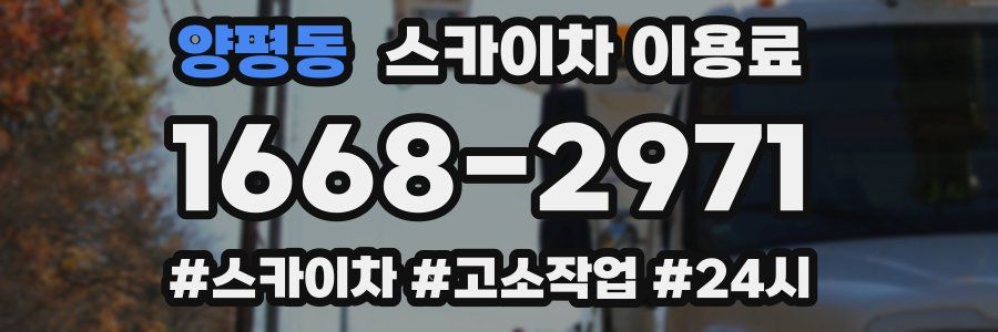 양평동 스카이차 이용료