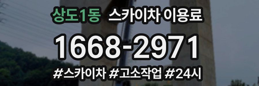 상도1동 스카이차 이용료