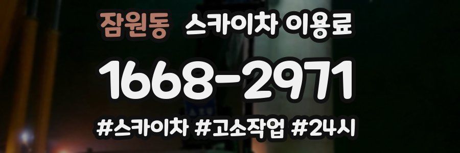 잠원동 스카이차 이용료