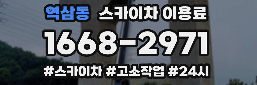 역삼동 스카이차 이용료