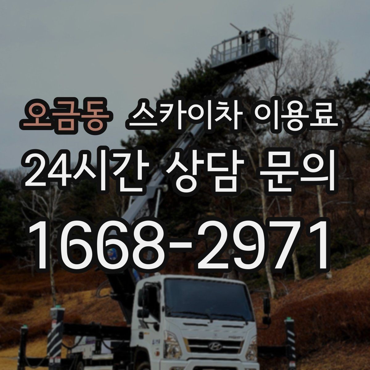 오금동 스카이차 이용료 비교 시 장비 상태도 중요한 이유