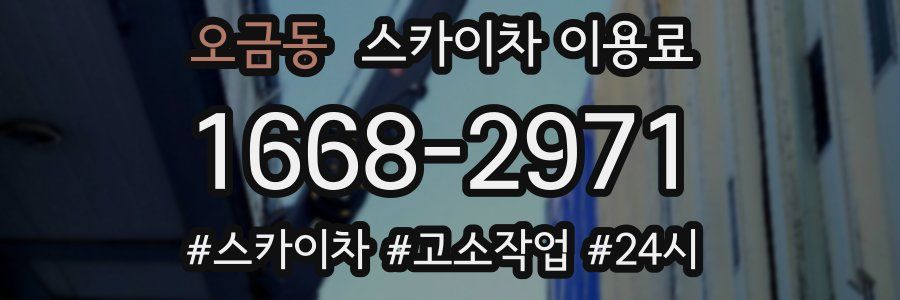 오금동 스카이차 이용료