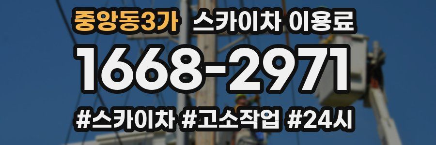 중앙동3가 스카이차 이용료