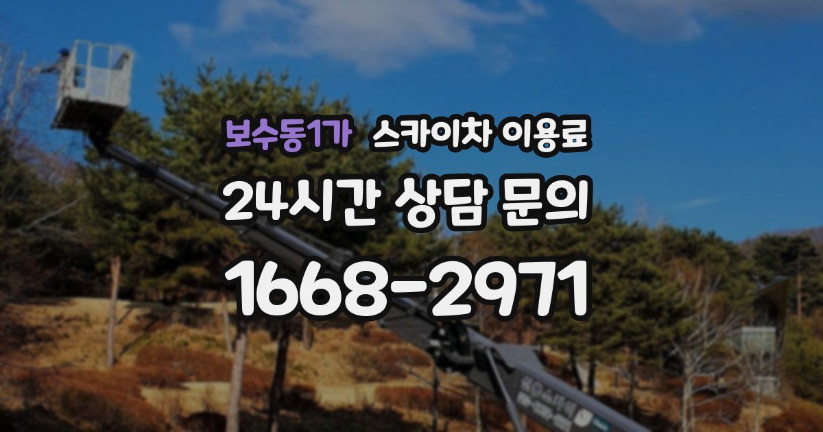 보수동1가 스카이차 이용료
