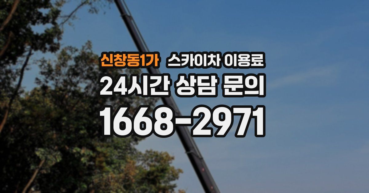 신창동1가 스카이차 이용료