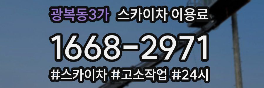 광복동3가 스카이차 이용료