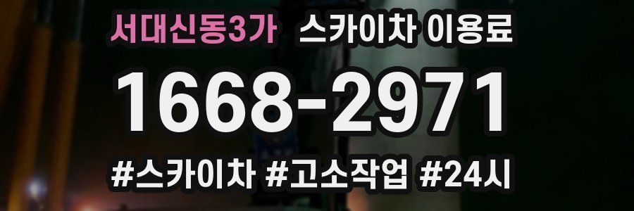 서대신동3가 스카이차 이용료
