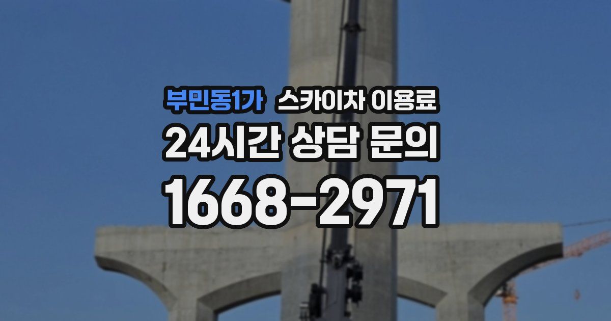 부민동1가 스카이차 이용료
