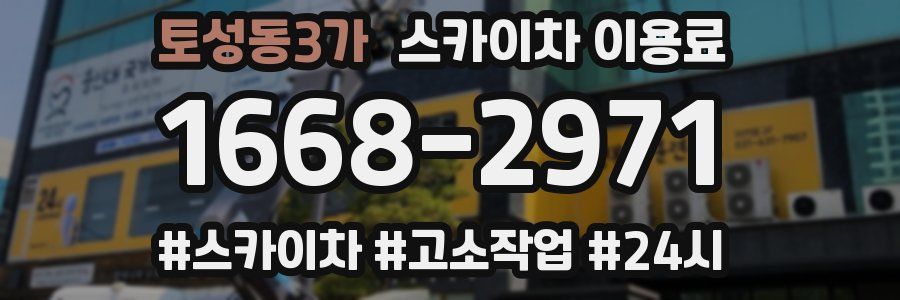 토성동3가 스카이차 이용료