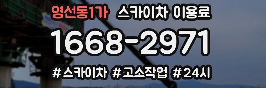 영선동1가 스카이차 이용료