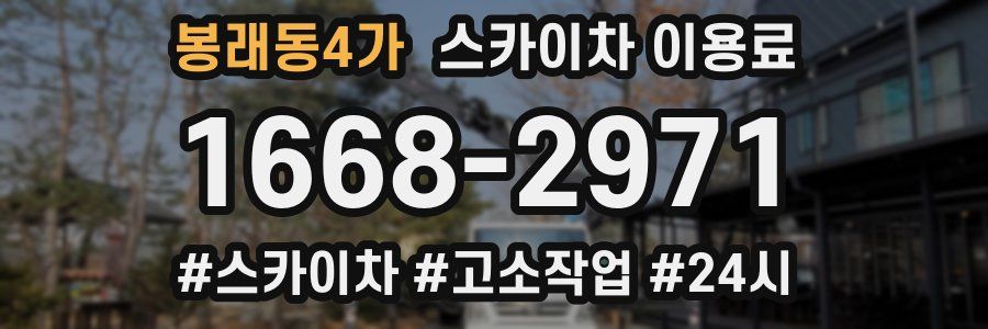 봉래동4가 스카이차 이용료