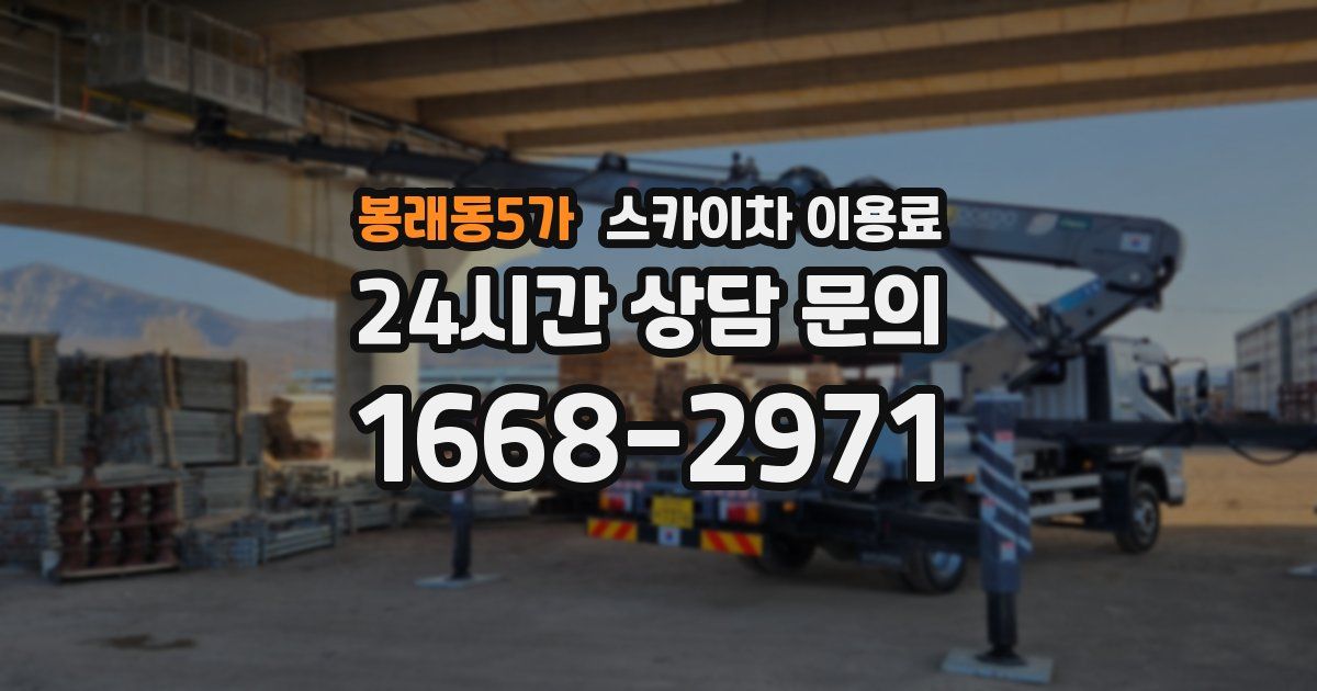 봉래동5가 스카이차 이용료