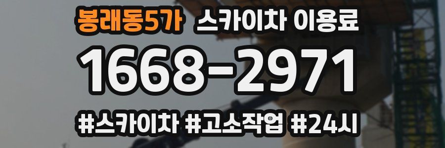 봉래동5가 스카이차 이용료