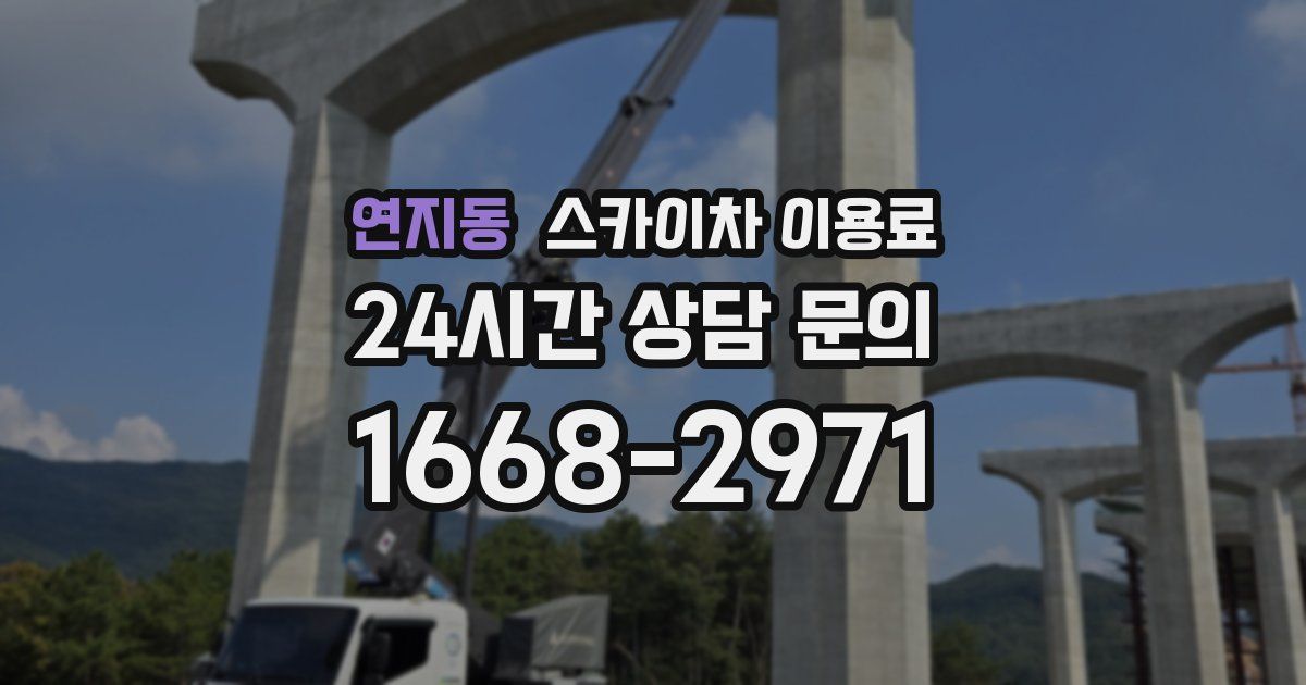 연지동 스카이차 이용료