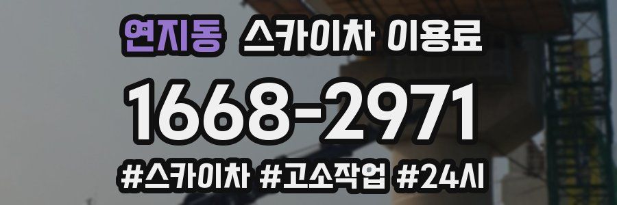연지동 스카이차 이용료