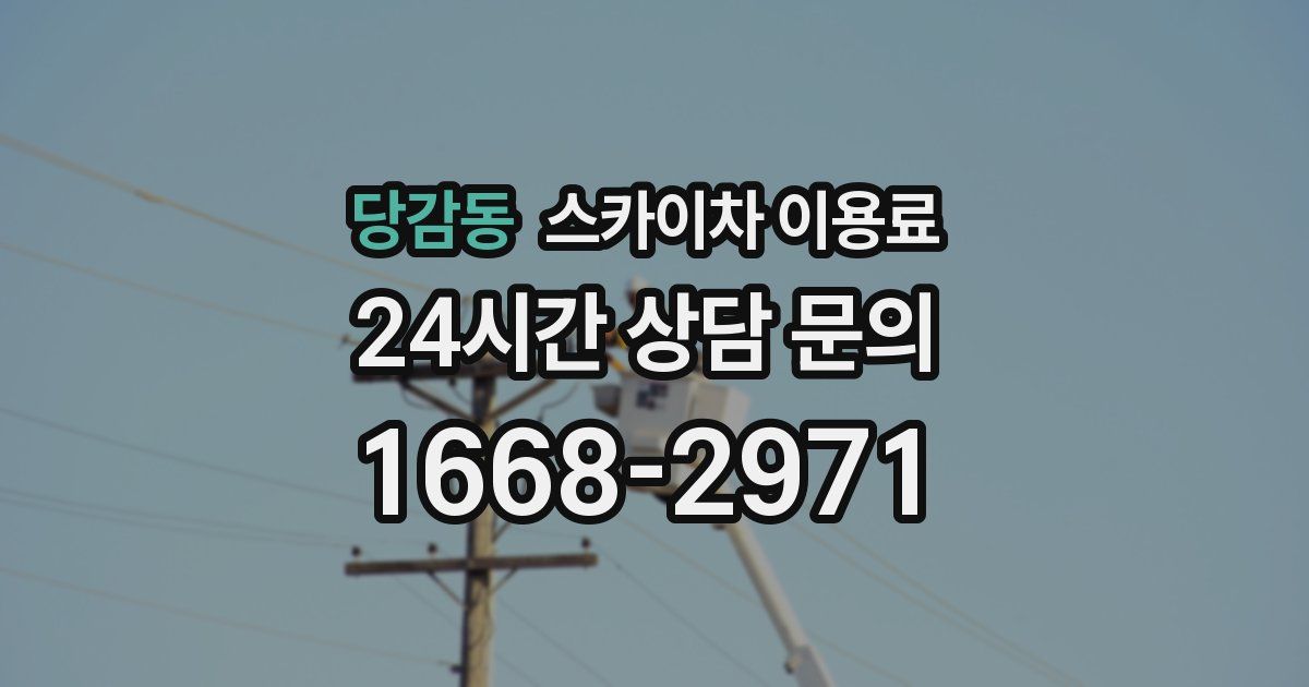 당감동 스카이차 이용료