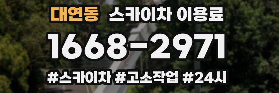 대연동 스카이차 이용료
