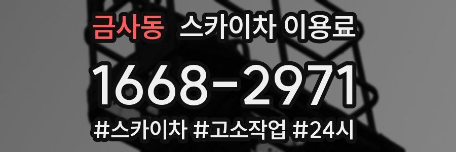 금사동 스카이차 이용료
