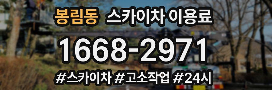 봉림동 스카이차 이용료