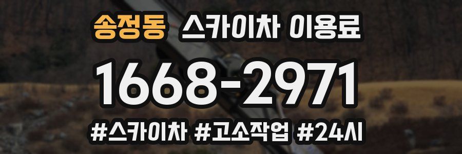송정동 스카이차 이용료