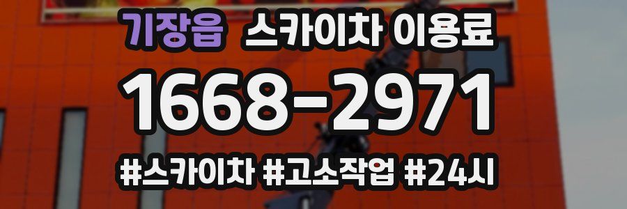 기장읍 스카이차 이용료
