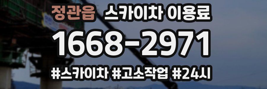 정관읍 스카이차 이용료