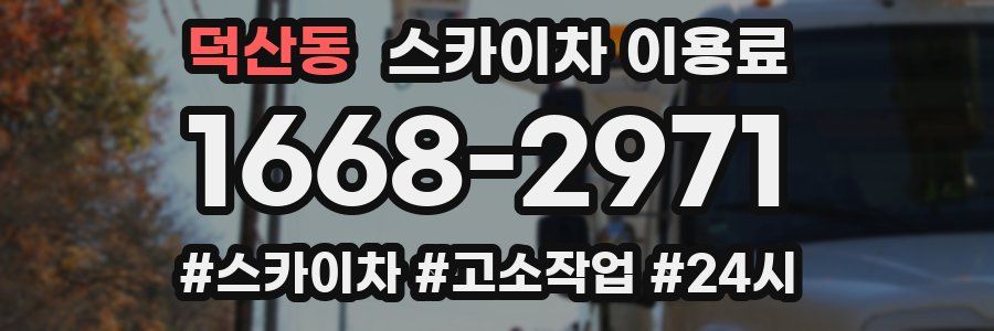 덕산동 스카이차 이용료