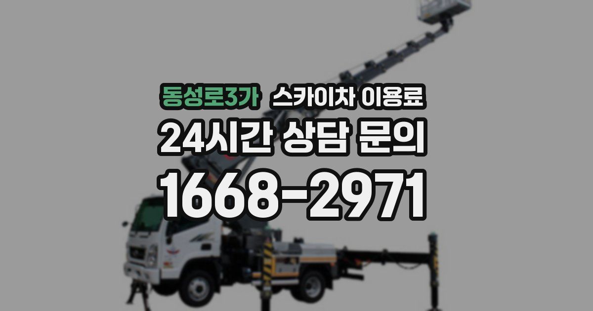 동성로3가 스카이차 이용료