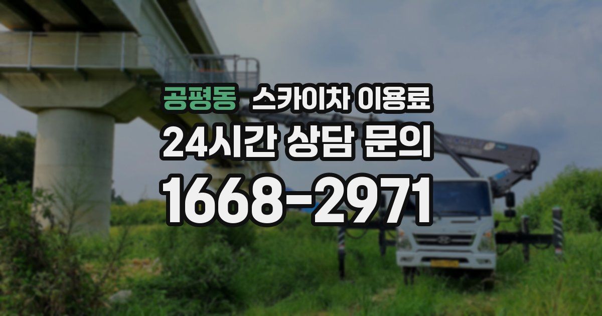공평동 스카이차 이용료