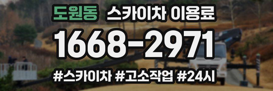도원동 스카이차 이용료