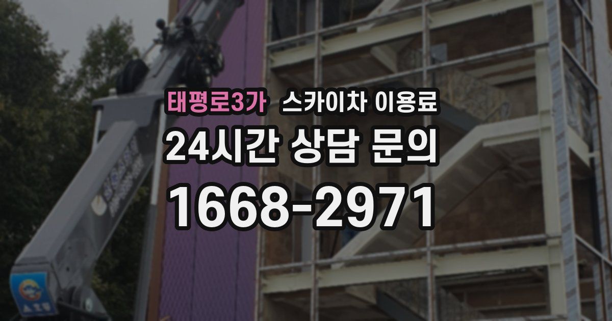태평로3가 스카이차 이용료