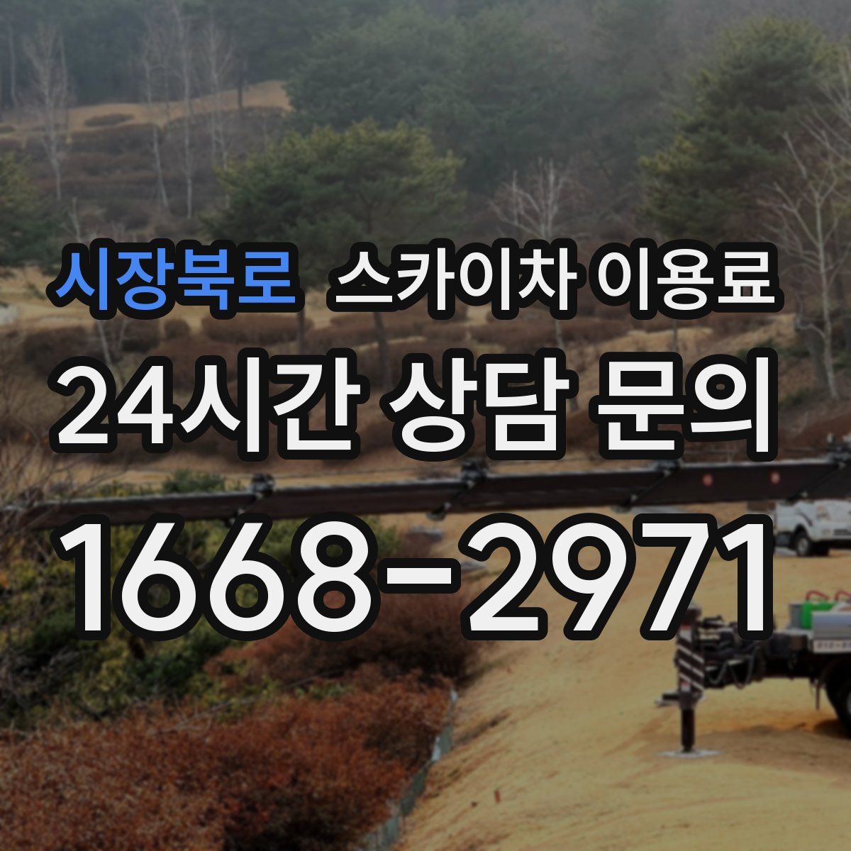 시장북로 스카이차 이용료