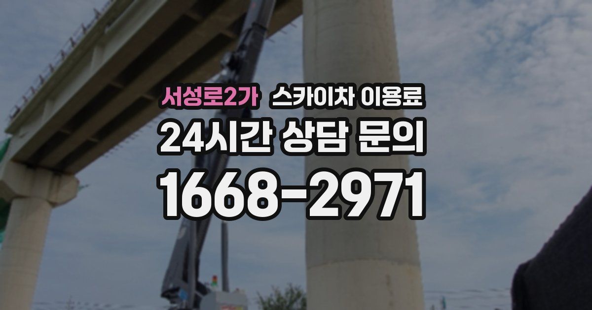 서성로2가 스카이차 이용료