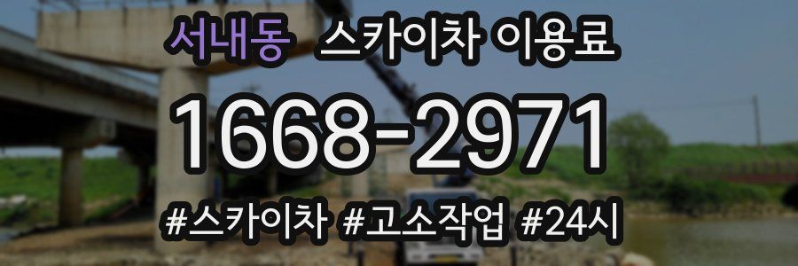 서내동 스카이차 이용료