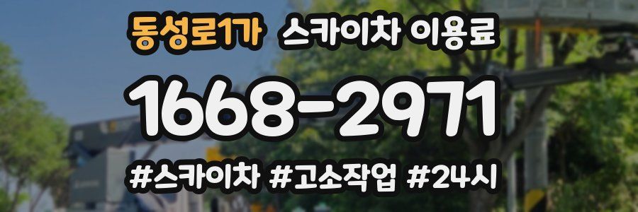 동성로1가 스카이차 이용료