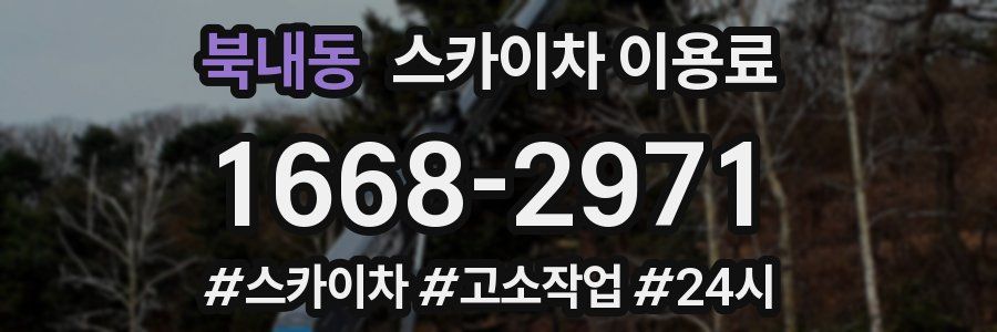 북내동 스카이차 이용료