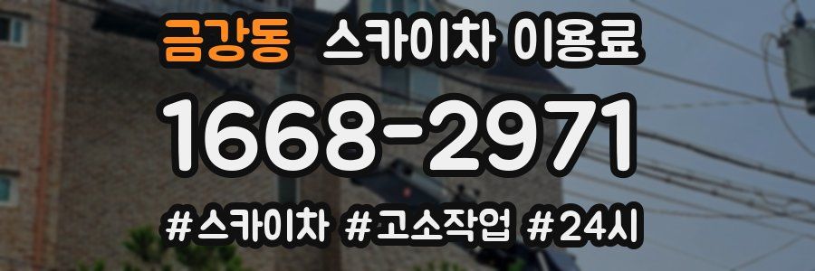 금강동 스카이차 이용료
