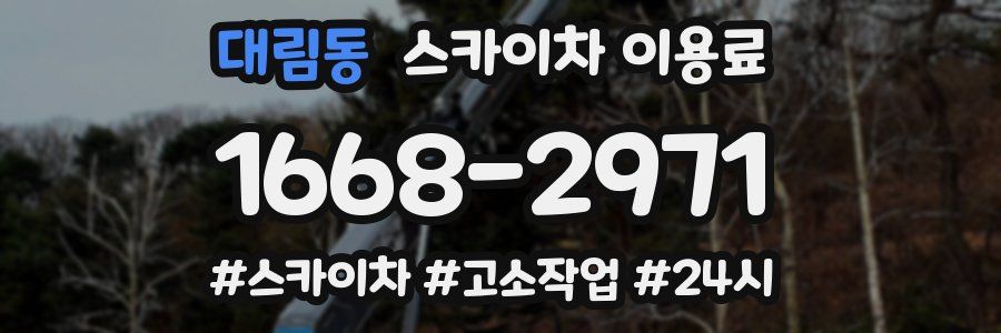 대림동 스카이차 이용료