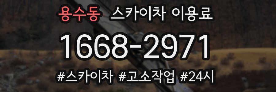 용수동 스카이차 이용료