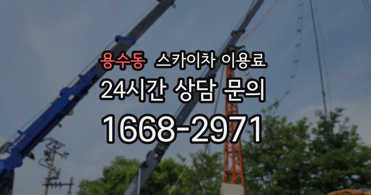 용수동 스카이차 이용료