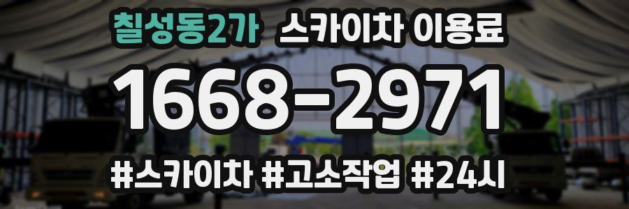 칠성동2가 스카이차 이용료