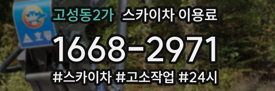 고성동2가 스카이차 이용료