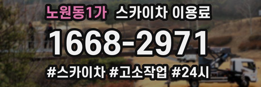 노원동1가 스카이차 이용료
