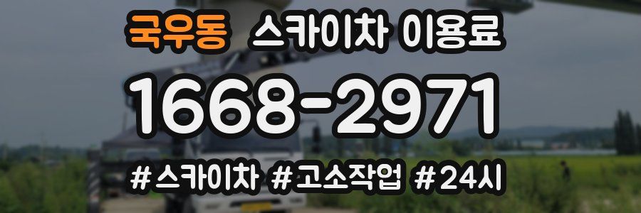국우동 스카이차 이용료