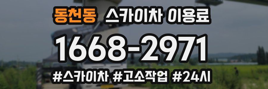 동천동 스카이차 이용료