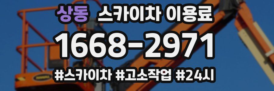 상동 스카이차 이용료