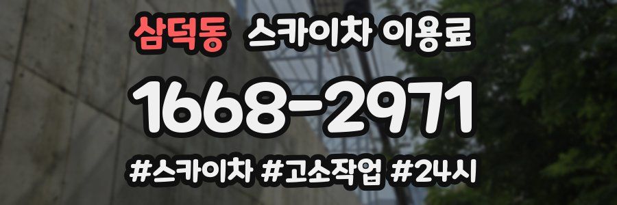 삼덕동 스카이차 이용료